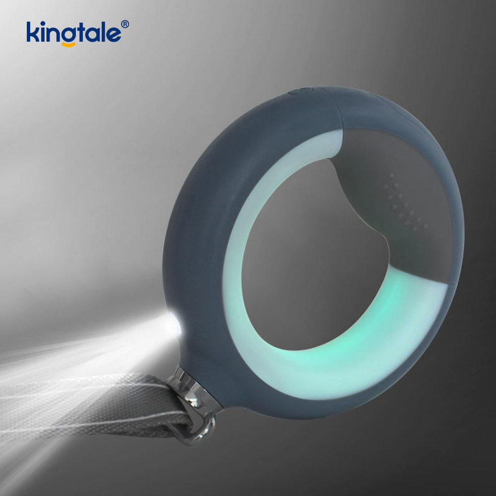 Guinzaglio retrattile con guinzaglio da passeggio per cani a LED. Corda di trazione in nylon