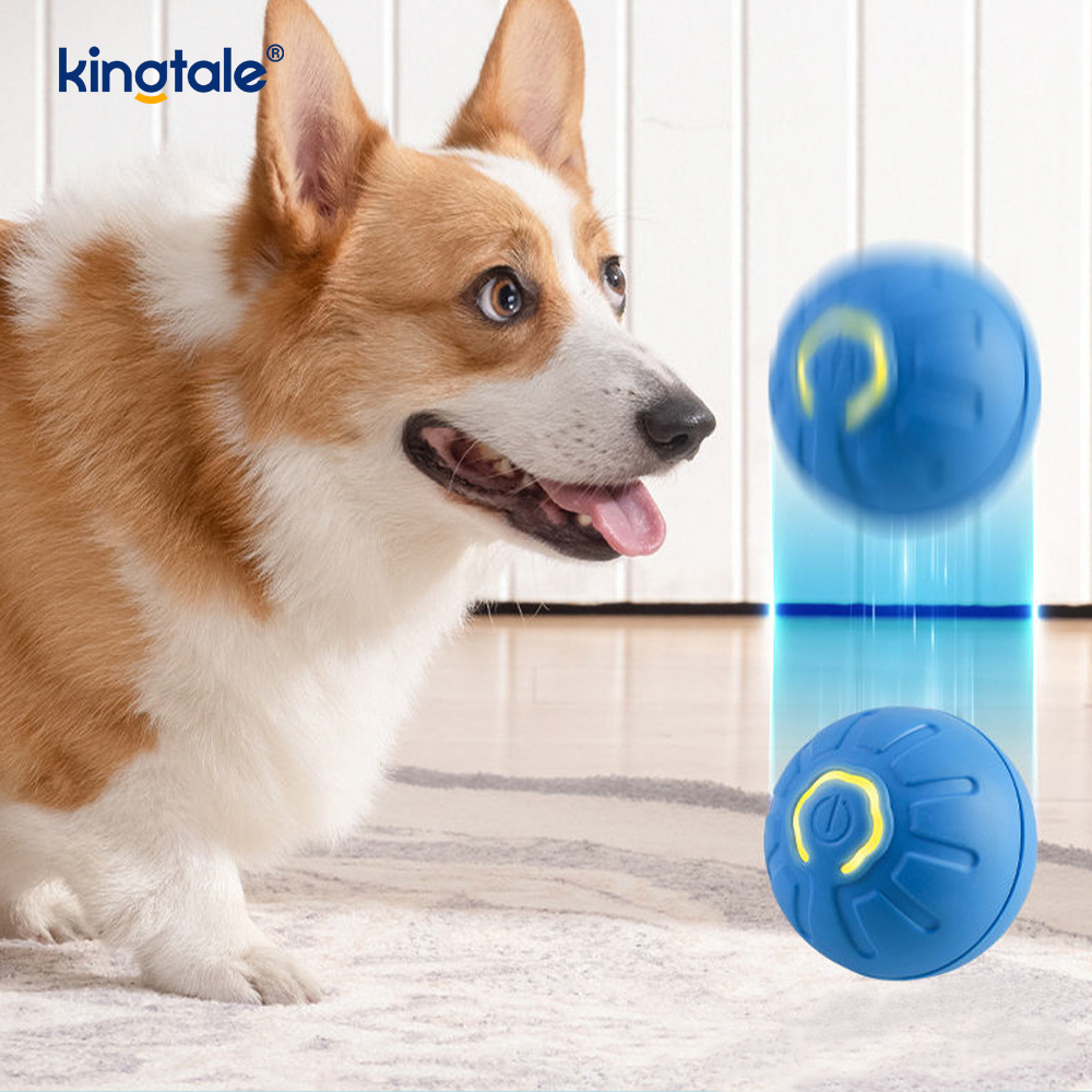 Palla per cani con telecomando durevole, palla rotolante che si attiva automaticamente per cani