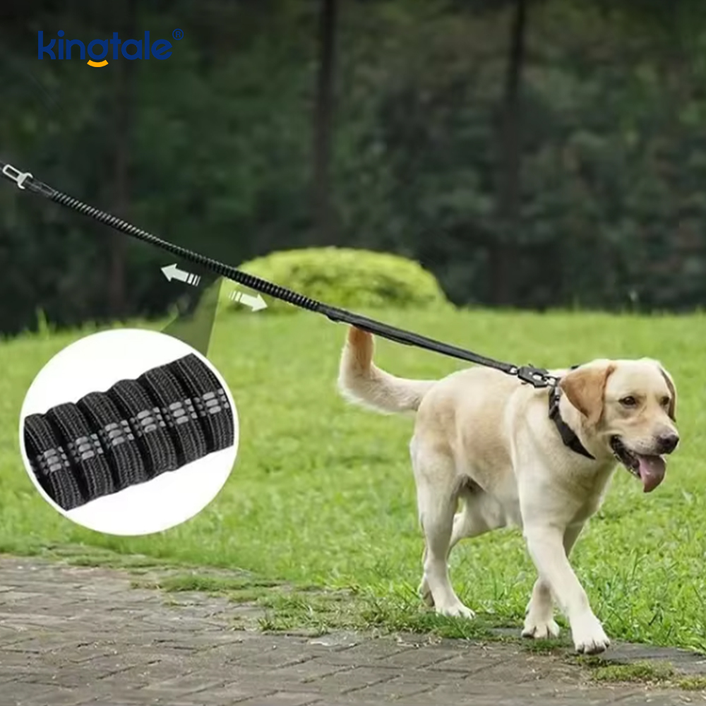 Guinzaglio di sicurezza in nylon riflettente Tampone elastico Seggiolino per auto per cani solido