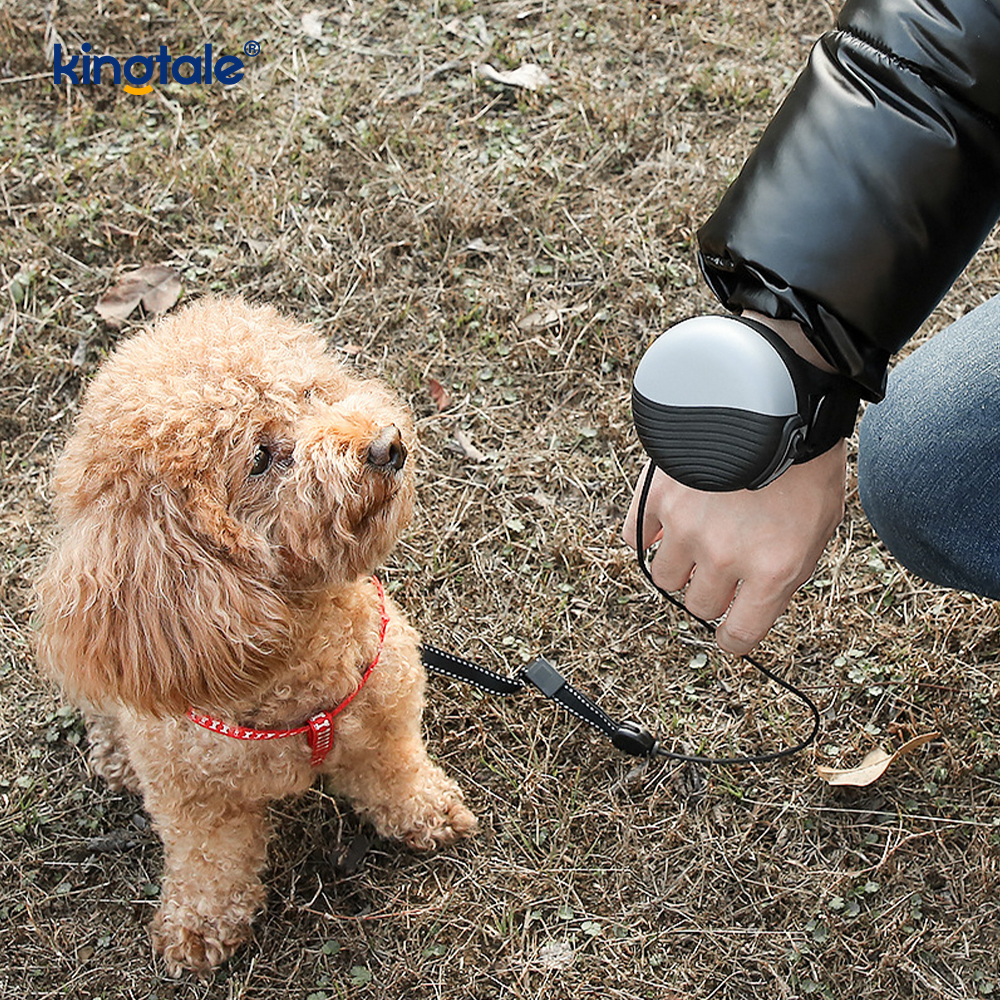 Guinzaglio retrattile per animali domestici, stile orologio da polso, per cani di taglia piccola, media e grande