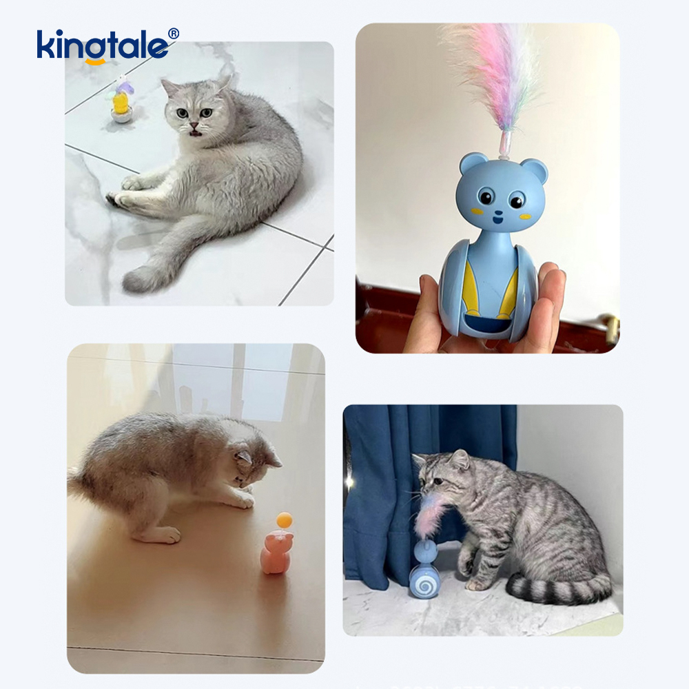 Giocattoli Giocattoli per gattini Giocattoli elettronici per gatti Civettuola interattiva con flop