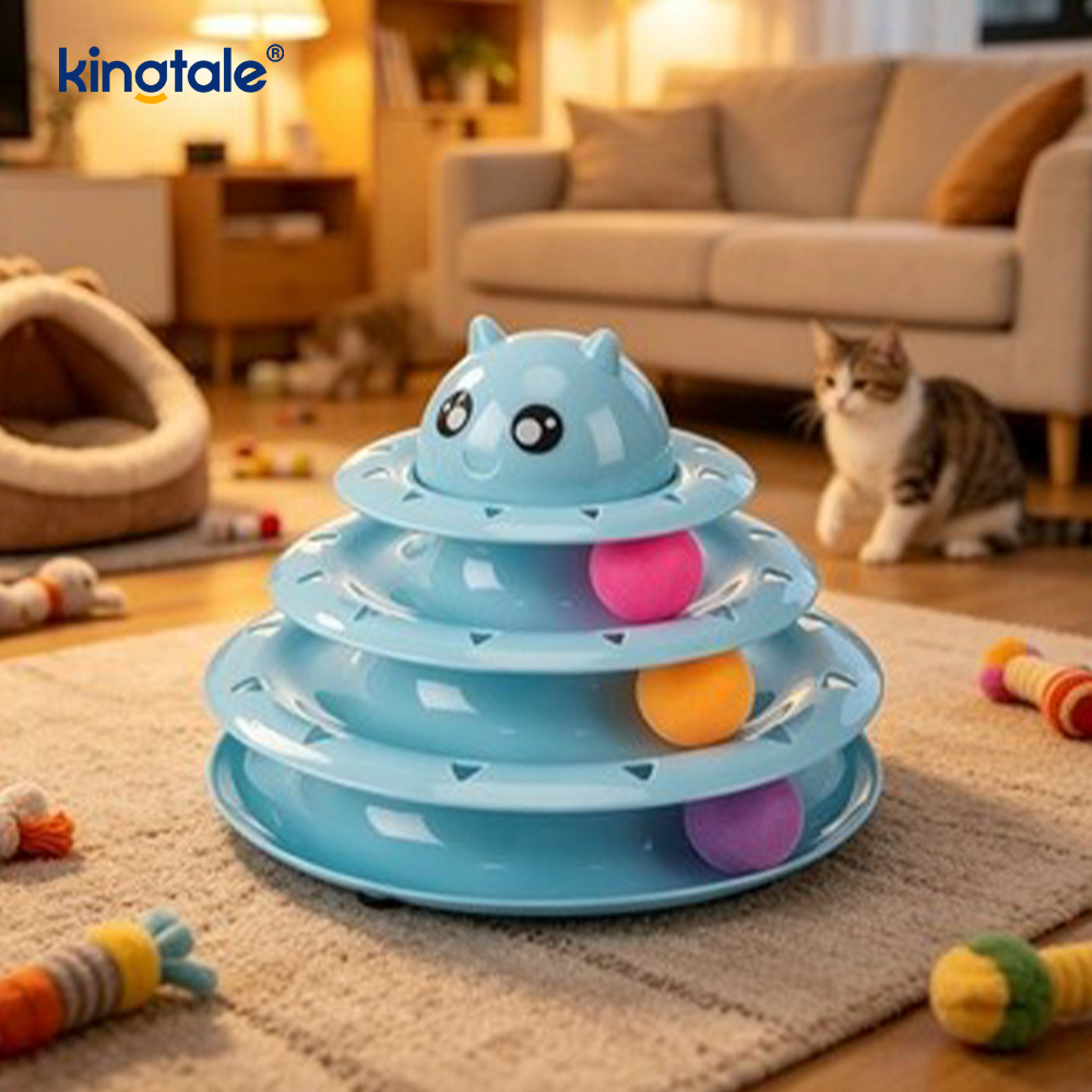 Giocattoli interattivi per animali domestici con giradischi a 3 livelli Divertenti giocattoli puzzle per esercizi fisici mentali