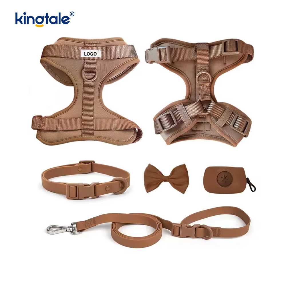 Collare al guinzaglio per cani leggero in PVC impermeabile senza trazione
