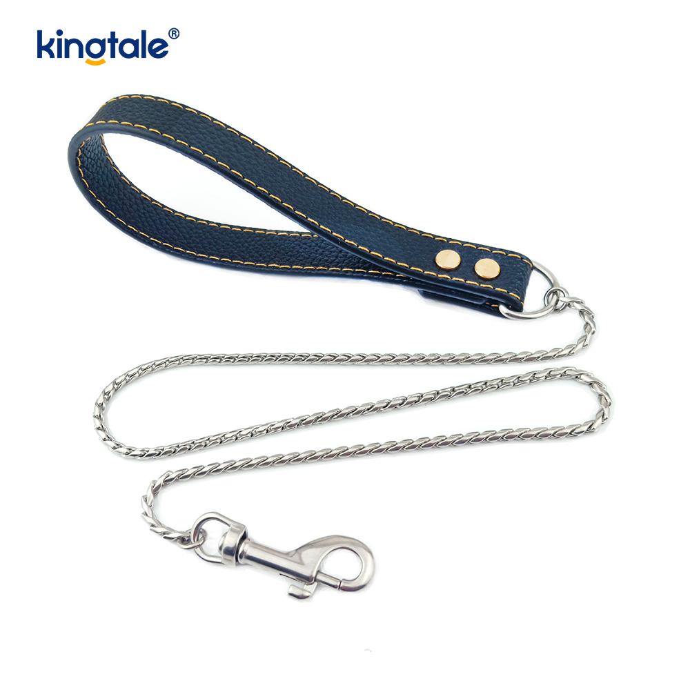 Guinzaglio per cani a catena resistente Guinzaglio a catena per cani da compagnia multicolore in metallo