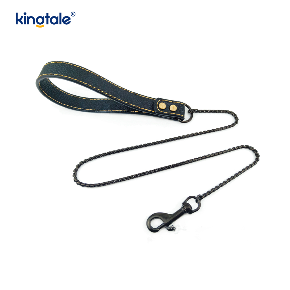 Guinzaglio per cani a catena resistente Guinzaglio a catena per cani da compagnia multicolore in metallo