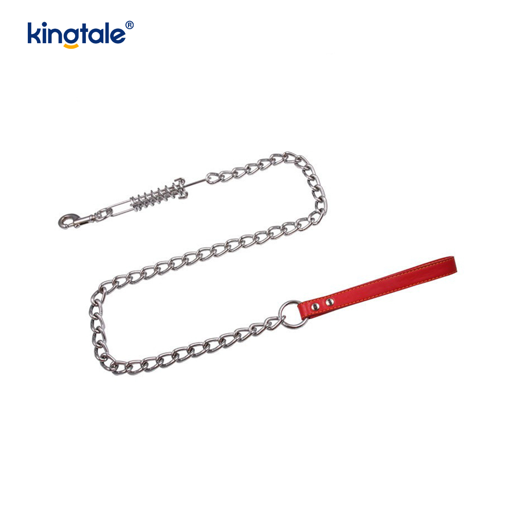 Catena per cani in metallo cromato Accessori per cani Catene Guinzaglio in metallo